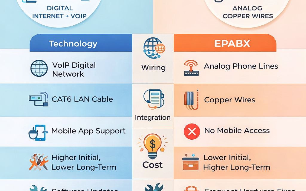 IP PBX vs EPABX