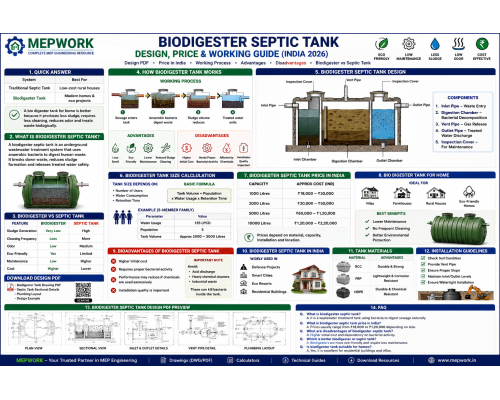 Biodigester septic tank