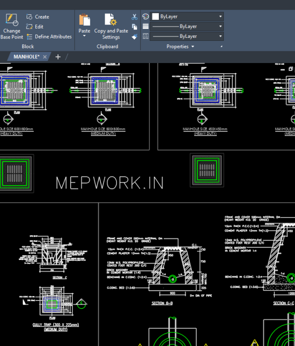 Download Inspection Chamber free DWG cad file